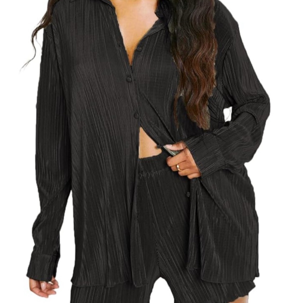 Charcoal Women's 2 Piece Shorts Set